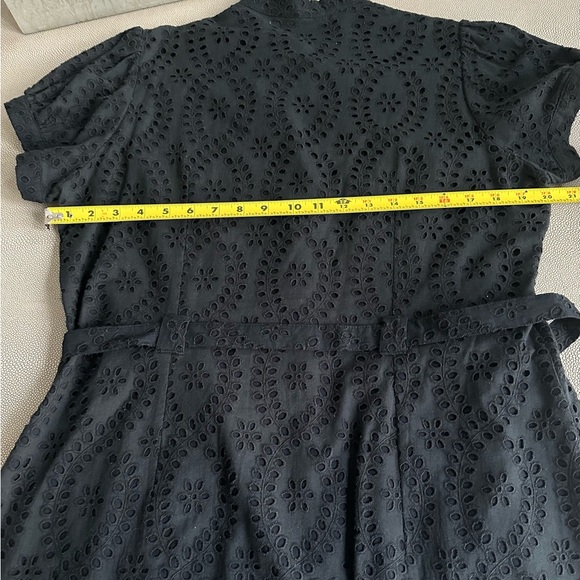 Anne Fontaine Melodie Black Eyelet Dress EUC - Picture 6 of 7